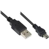Good USB-kabel Kablar Good USB A-Mini USB B 2.0 1m
