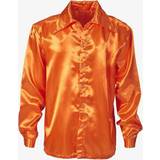 70-tal - Orange Maskeradkläder Widmann 70's Disco Shirt Orange