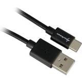 Sharkoon USB-kabel Kablar Sharkoon USB A-USB C 2.0 1.5m