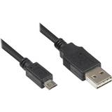 Good USB A-USB Micro-B - USB-kabel Kablar Good Connection USB A-USB Micro B 2.0 5m