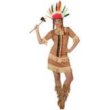 Damer Maskeradkläder Th3 Party Kostume til Voksne Indianer Kvinde