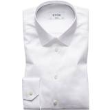 Eton super slim Eton Super Slim Fit Solid Twill Shirt - White