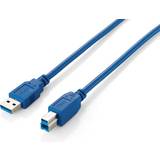 Hane - Hona - USB A-USB B - USB-kabel Kablar Equip USB A-USB B 3.0 5m