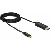 HDMI-kablar - High Speed with Ethernet (4K) - USB C-HDMI DeLock 4K USB C-HDMI 2m