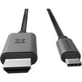 HDMI-kablar - Kvadratisk - USB C-HDMI XtremeMac USB C-HDMI 1m