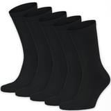Dam Kläder Frank Dandy Bamboo Solid Crew Socks 5-pack - Black