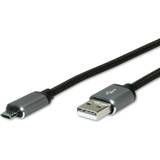 Roline Skärmad Kablar Roline Reversible USB A-USB Micro-B 2.0 3m