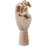 Beige Dekoration Hay Wooden Hand Prydnadsfigur 18cm