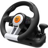 Ratt- & Pedalset Krom NXKROMKWHL USB Steering Wheel - Black