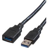 Roline Hane - Hona - USB-kabel Kablar Roline USB A-USB A M-F 3.1 (Gen.2) 0.8m