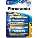 Alkaliska Batterier & Laddbart Panasonic Evolta D 2-pack