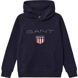 Gant hoodie barn Barnkläder Gant Kid's Shield Sweat Hoodie - Evening Blue