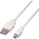 Value USB-kabel Kablar Value USB A-USB Mini-A 2.0 0.8m