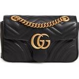 Tryckknapp Väskor Gucci GG Marmont Matelassé Mini Bag - Black