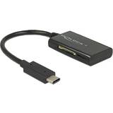 Minneskortsläsare DeLock USB-C Card Reader for microSDHC/SDHC (91740)