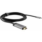 HDMI-kablar - Silver - Standard HDMI-Standard HDMI Verbatim USB C-HDMI 3.1 1.5m
