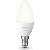 Trådlös styrning Ljuskällor Philips Hue White LED Lamps 5.5W E14 2-pack