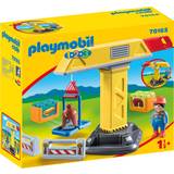 Byggarbetsplatser Lekset Playmobil 1.2.3 Construction Crane 70165