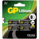 Batterier - Engångsbatterier Batterier & Laddbart GP Batteries CR123A 4-pack