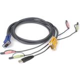 USB-kabel - VGA Kablar IOGEAR VGA/2x3.5mm/USB A-VGA/2x3.5mm 1.8m