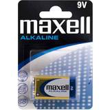 Alkaliska Batterier & Laddbart Maxell 6LR61 9V
