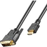 Kablar Goobay Gold HDMI - DVI-D Single Link 1m