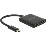 Kablar DeLock USB C-2HDMI M-F Adapter