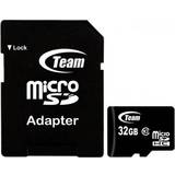 Team Minneskort & USB-minnen Team MicroSDHC Class 10 32GB