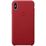 Iphone xs leather case Apple Leather Case (PRODUCT)RED for iPhone XS Max
