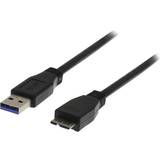 Kabel usb a b Deltaco USB A - USB Micro-B 3.0 1m