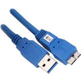 DeLock Blåa - USB-kabel Kablar DeLock USB A - USB Micro 3.0 1m