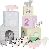 Babyleksaker Jabadabado Stackable Cubes Animals