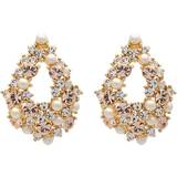 Lily and Rose Alice Earrings - Gold/Pearls/Pink/Transparent