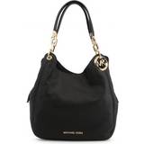 Handväskor Michael Kors Lillie Large Pebbled Leather Shoulder Bag - Black