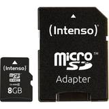 8 GB - Compact Flash Minneskort & USB-minnen Intenso MicroSDHC Class 10 8GB