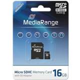 MediaRange Minneskort MediaRange MicroSDHC Class 10 16GB