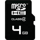 Emtec microSDHC Minneskort & USB-minnen Emtec MicroSDHC Class 4 4GB