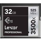 Lexar Media Minneskort Lexar Media CFast 2.0 525MB/s 128GB (3500x)