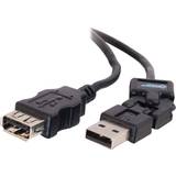 C2G Hane - Hona - USB-kabel Kablar C2G FlexUSB USB A - USB A M-F 2.0 2m