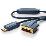 Blåa - DisplayPort-kablar ClickTronic Casual DVI-D Dual Link - DisplayPort 3m