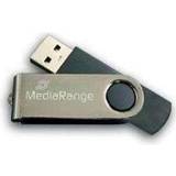 Usb minne 4gb Minneskort & USB-minnen MediaRange Flexi Drive 4GB USB 2.0