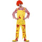 Clowner Maskeradkläder Smiffys Kreepy Killer Clown Costume