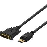 Kablar Deltaco Single Link DVI-DisplayPort 2m