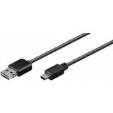 Goobay Svarta - USB-USB - USB-kabel Kablar Goobay Easy-USB USB A - USB Mini-B 2.0 1m
