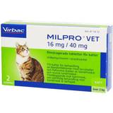 Virbac Katter Husdjur Virbac Milpro Vet 16 mg/40 mg 2 Tablets