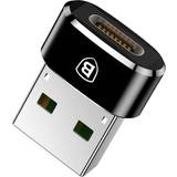 USB A Kablar Baseus USB A 2.0 -USB C 3.1 M-F Adapter