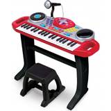 Plastleksaker Leksakspianon Big Steps Rockstar Keyboard Toys with Microphone & Stool