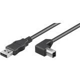 USB A-USB B - USB-kabel Kablar Goobay USB A - USB B (angled) 2.0 1m