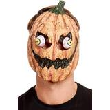 Orange Maskerad Ansiktsmasker Smiffys Pumpkin Mask Orange