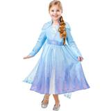 Elsa frost klänning Maskerad Rubies Childrens Elsa Frozen 2 Deluxe Costumes